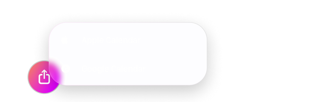 Apple Calendar and Google Calendar integration with automatic timezone conversion for event creation